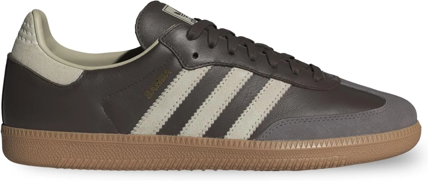 Мужские кроссовки Adidas Samba OG, коричневый/бежевый — фото 2