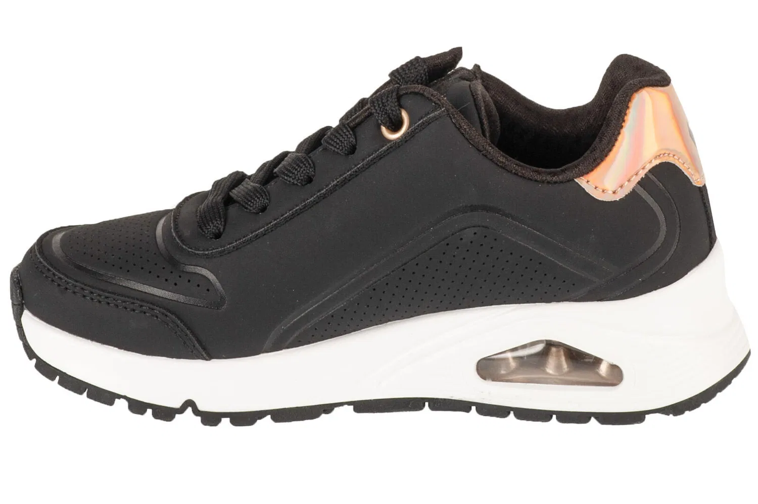 Детские кроссовки для девочек Uno Gen1 - Zip And Stride Skechers, Schwarz — фото 2