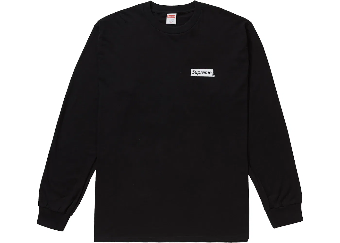 Мужская футболка с длинным рукавом с принтом L/S Tee Supreme, Black