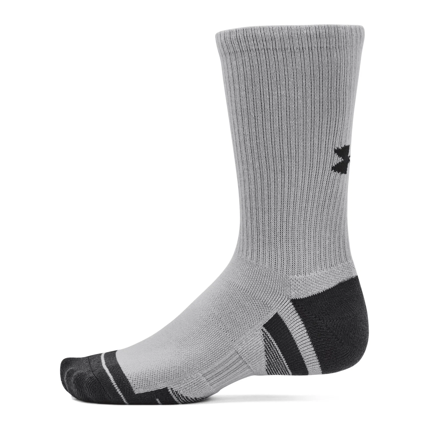 Детские спортивные носки-гольфы Performance Tech Crew Under Armour, Grau / Schwarz — фото 4