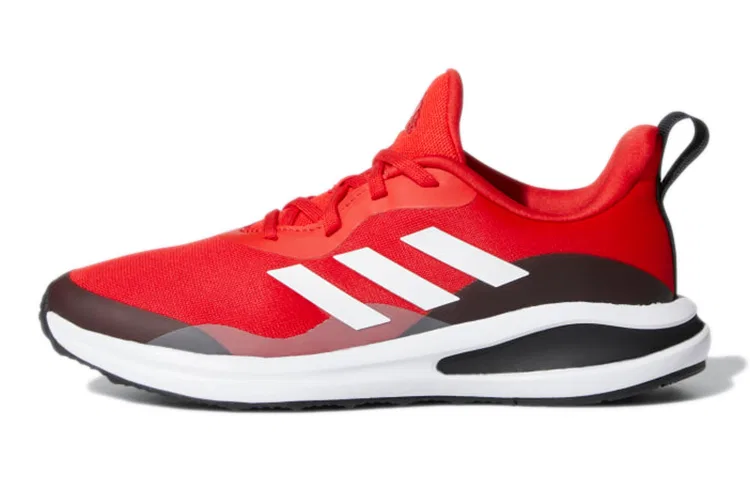 Детские кроссовки с шнуровкой с принтом FortaRun J Lace Adidas, Red Black