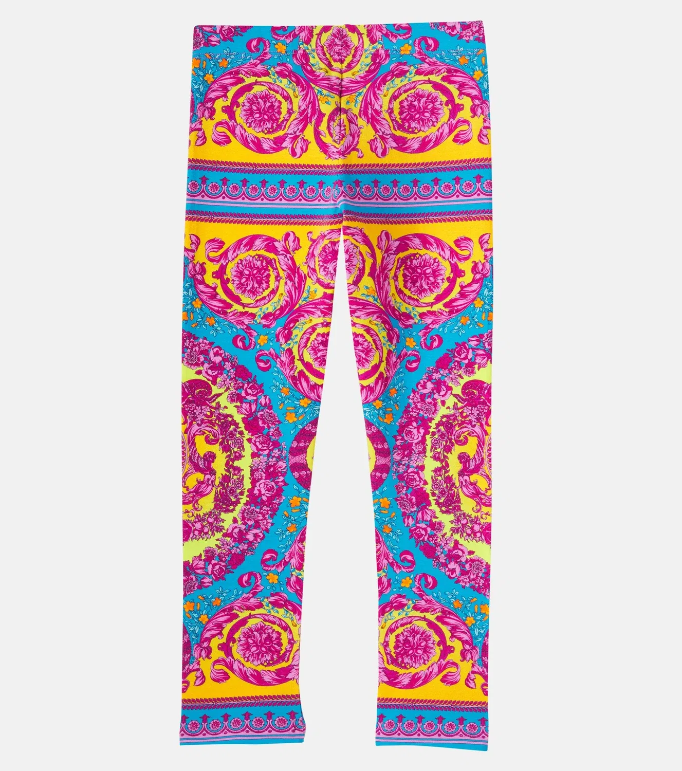 Леггинсы хлопковые Electric Barocco Versace Kids, мультиколор — фото 2