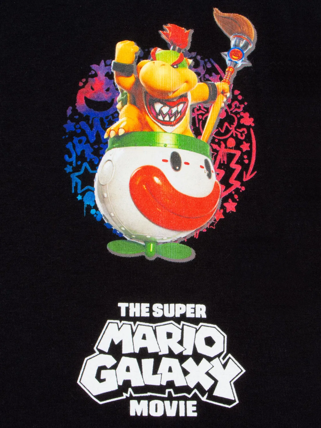 Футболка с принтом Bowser Jr, Super Mario Galaxy Character, черный — фото 3