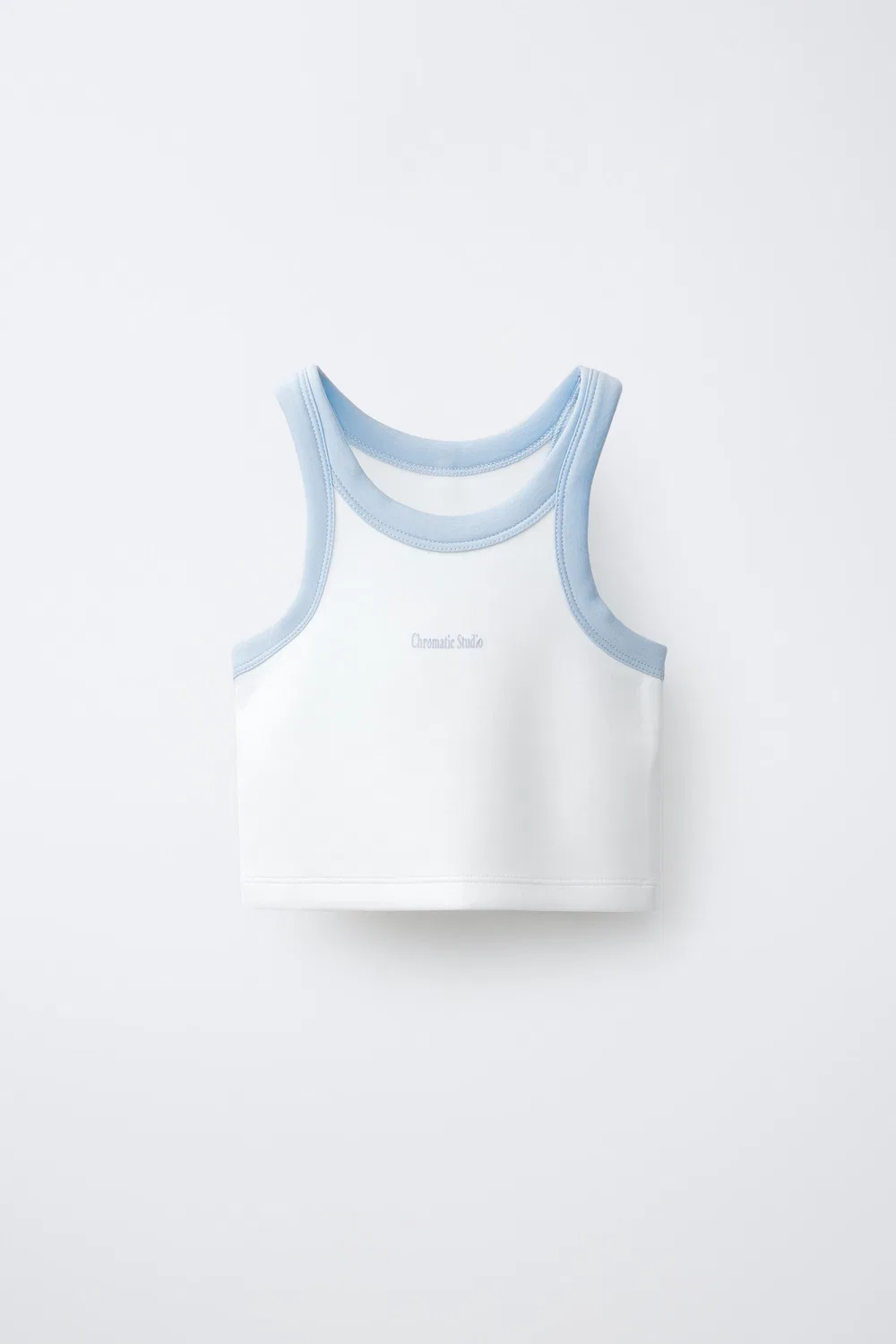 Укороченный топ из смеси модала ZARA, Ecru
