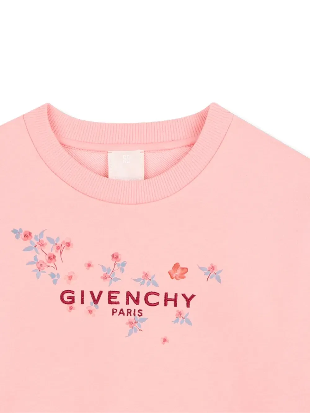 Свитер с цветочным принтом Givenchy Kids, розовый — фото 3