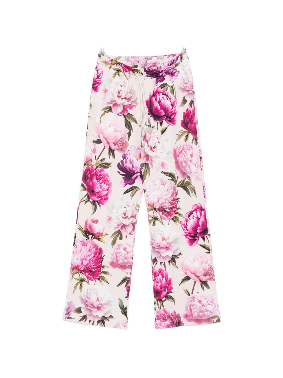 Спортивные брюки с цветочным принтом Dolce & Gabbana Kids, розовый