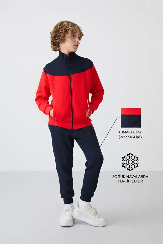 Детский спортивный костюм для мальчиков с вышивкой Fiesta Tommy Life, Fiesta/Navy Blue