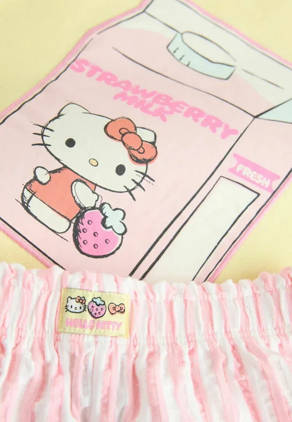 Комплект из свитшота и брюк с принтом Hello Kitty Next, желтый — фото 2