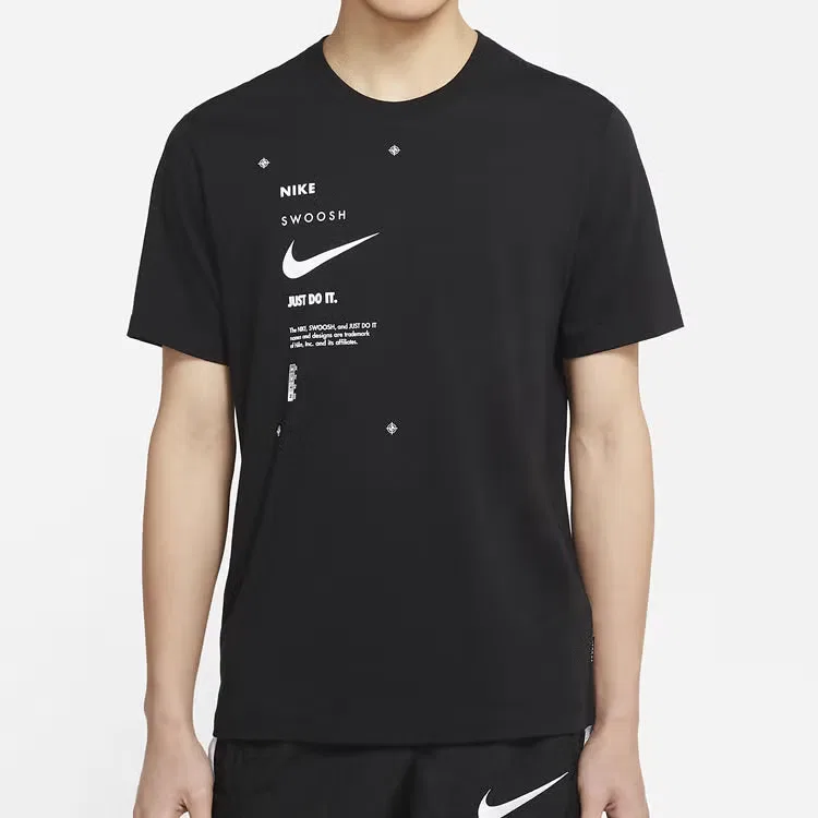 Футболка с принтом Nike AS, черная — фото 4