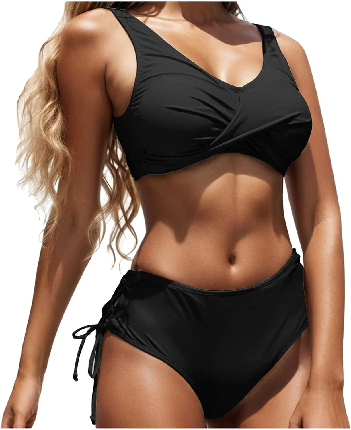 Женский купальный костюм с push-up топом Generic, Black