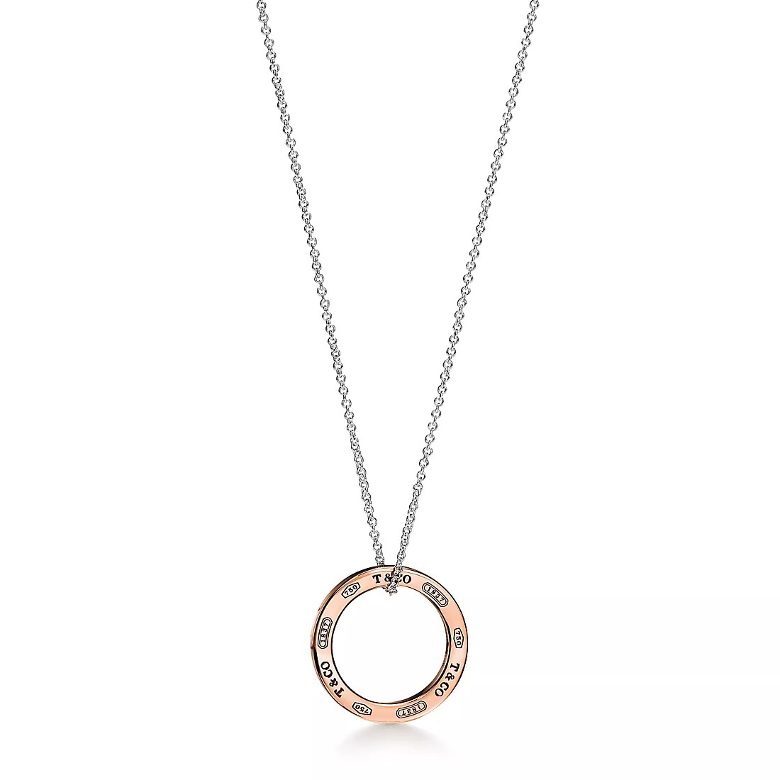 

Подвеска Tiffany & Co. Tiffany 1837 Circle, серебро/розовое золото