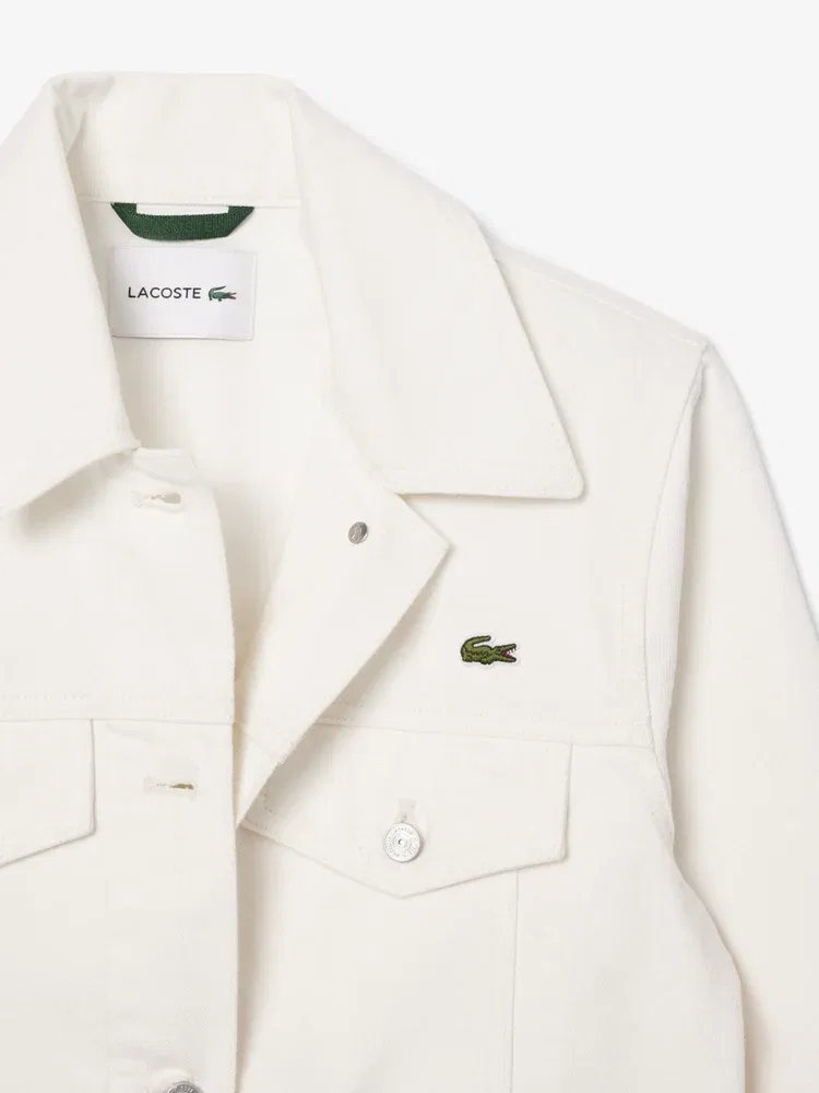 Куртка джинсовая LACOSTE Denim Trucker, White — фото 3