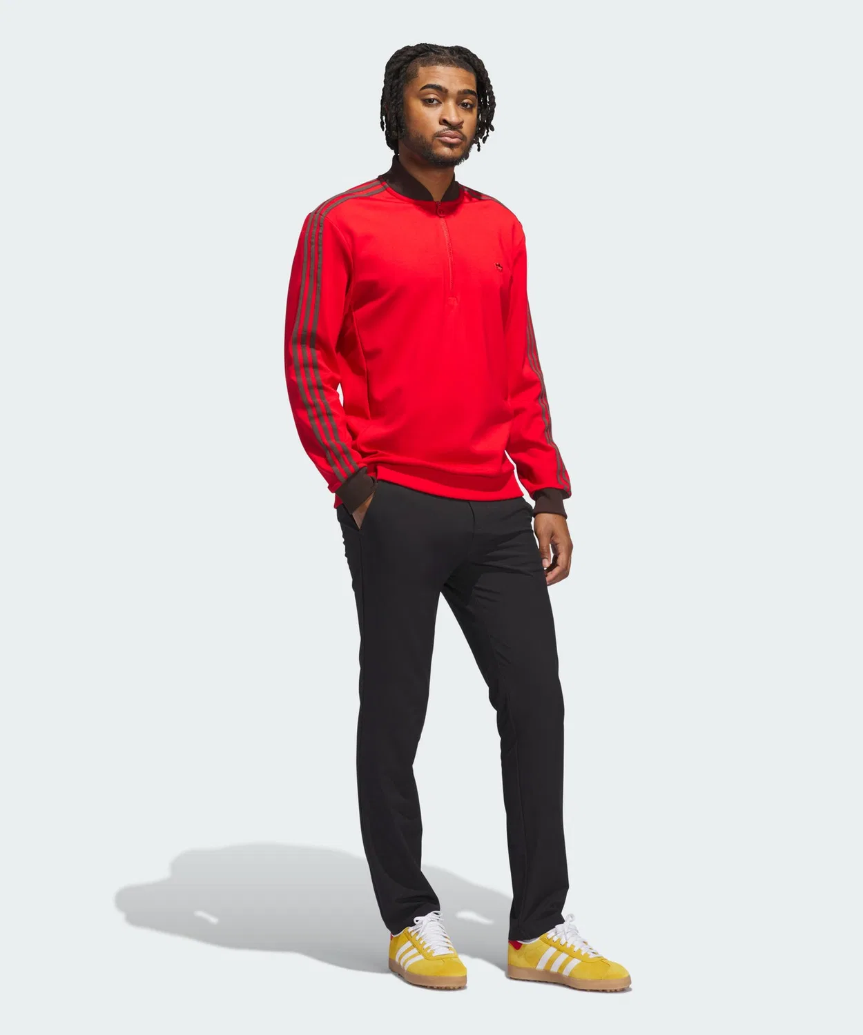 Мужской свитшот с длинным рукавомOriginal Golf 3st HZ Adidas, Red — фото 3