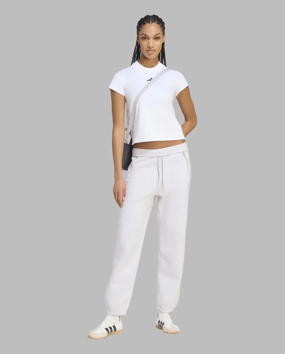 Женская футболка из полиэстера и эластана adidas, Blanco — фото 3