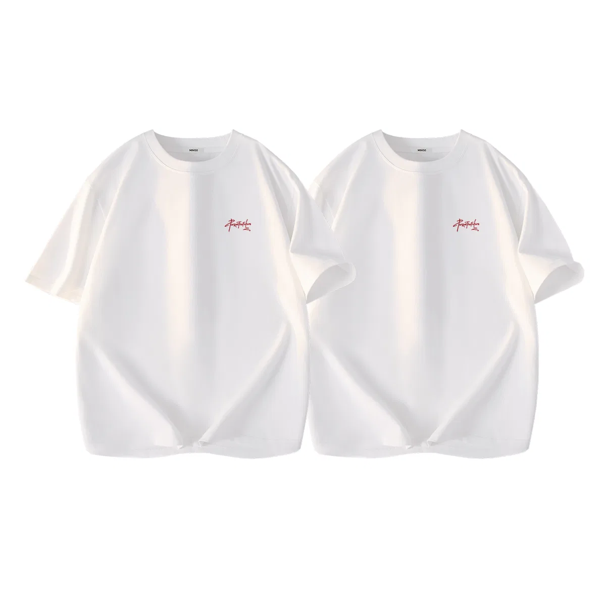 Футболка детская Trendy Letter Chest Logo MINISO, Glacier Blue — фото 3
