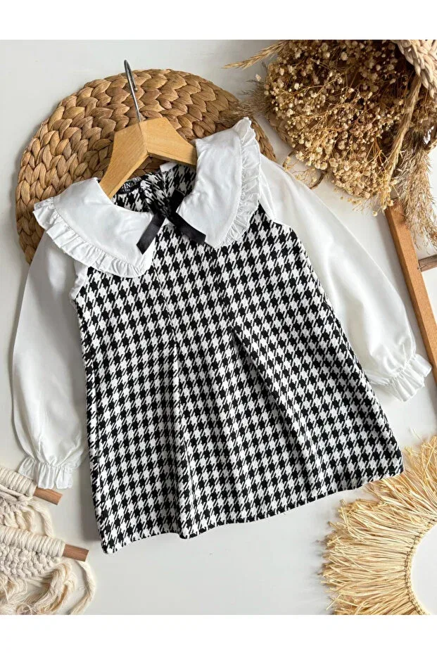 Детское платье для девочек с длинным рукавом Vera Kids, Черное