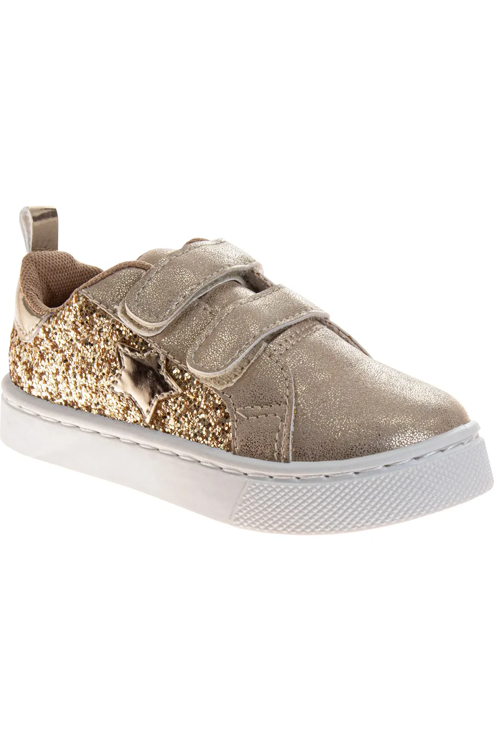 Кроссовки детские на низком подъеме Glitter Star Laura Ashley, Gold Glitter