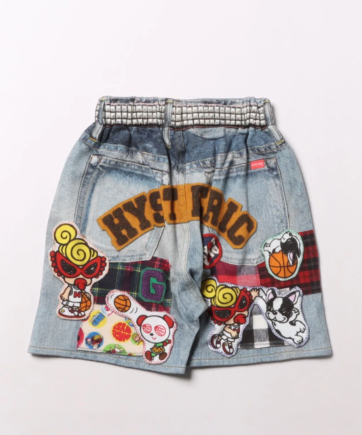 Детские шорты с принтом Like a denim Viscotex HYSTERIC MINI, Indigo Blue — фото 2