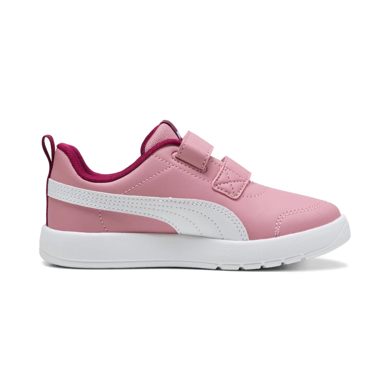 Детские кроссовки для активных игр Courtflex v3 PUMA, Poised Pink/PUMA White/Berry — фото 3