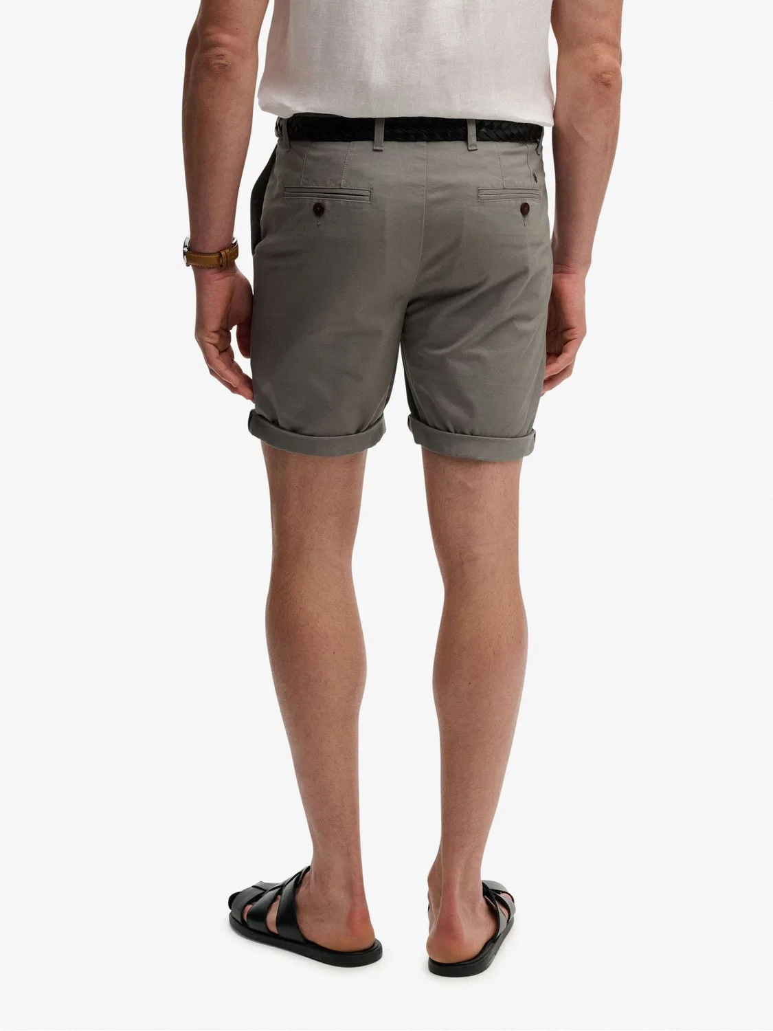 Шорты чинос Regular Fit Superdry, серый — фото 2