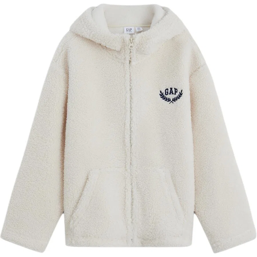 Детское худи с капюшоном неотстегивающимся, средней посадки, GAP, Beige