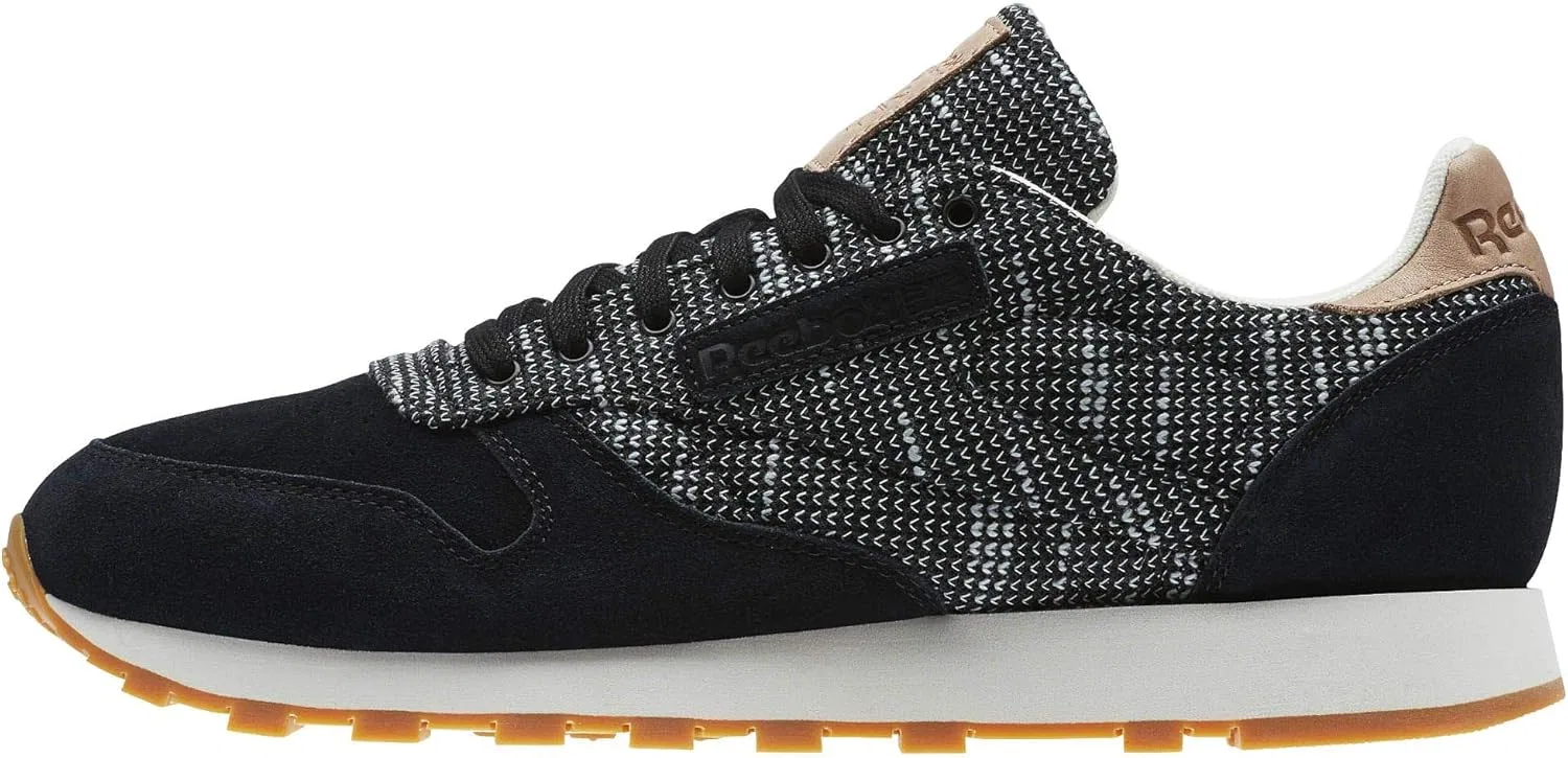 Мужские кожаные кроссовки для фитнеса Reebok Cl, Schwarzstark Grey Sand Stone Gum — фото 4