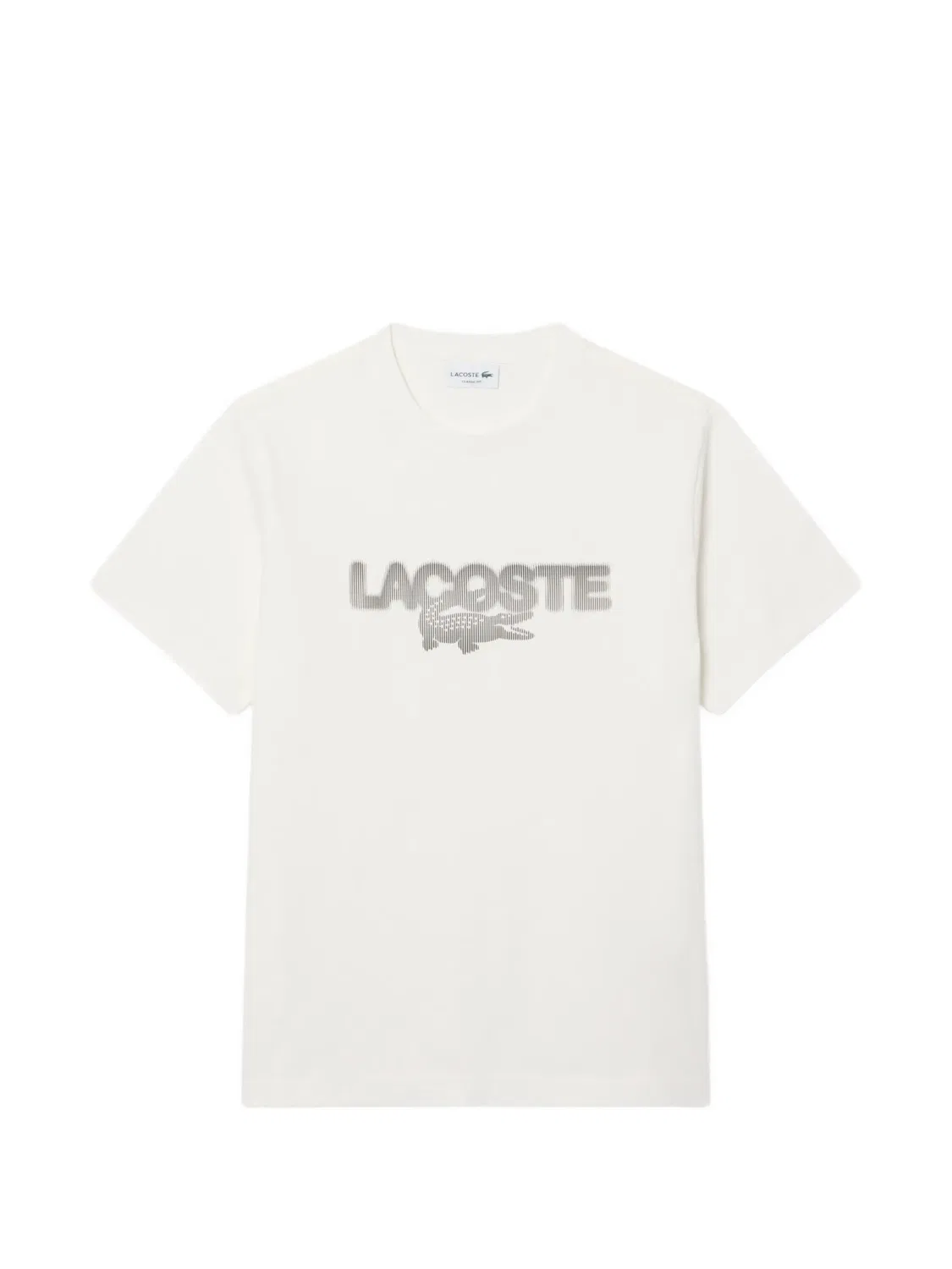 Футболка с логотипом нейтрального цвета Lacoste, нейтральные
