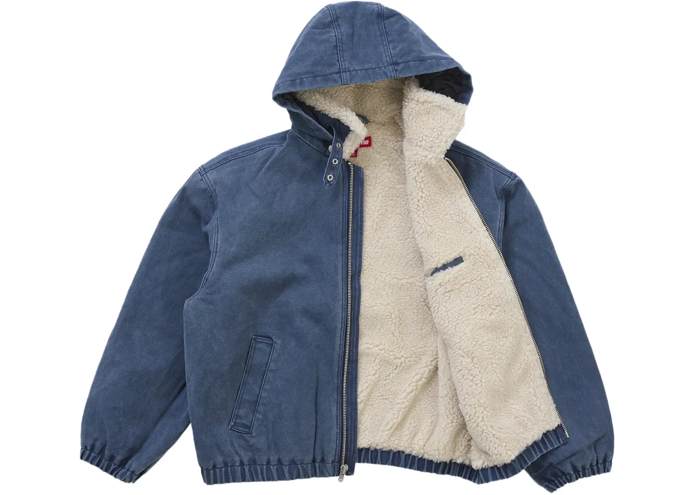 Мужская куртка-бомбер с искусственным мехом Supreme Jacket (FW25), Navy — фото 2