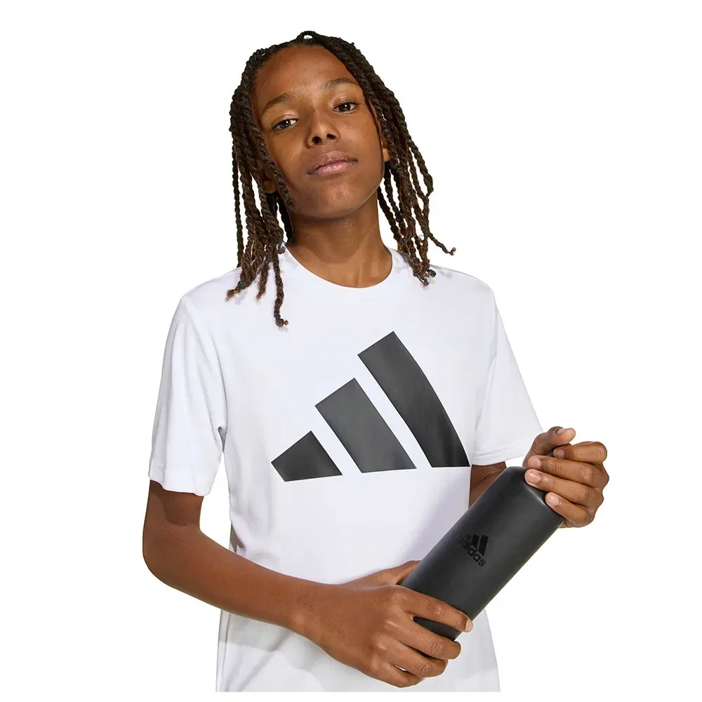 Футболка с коротким рукавом с логотипом Adidas, белый — фото 4