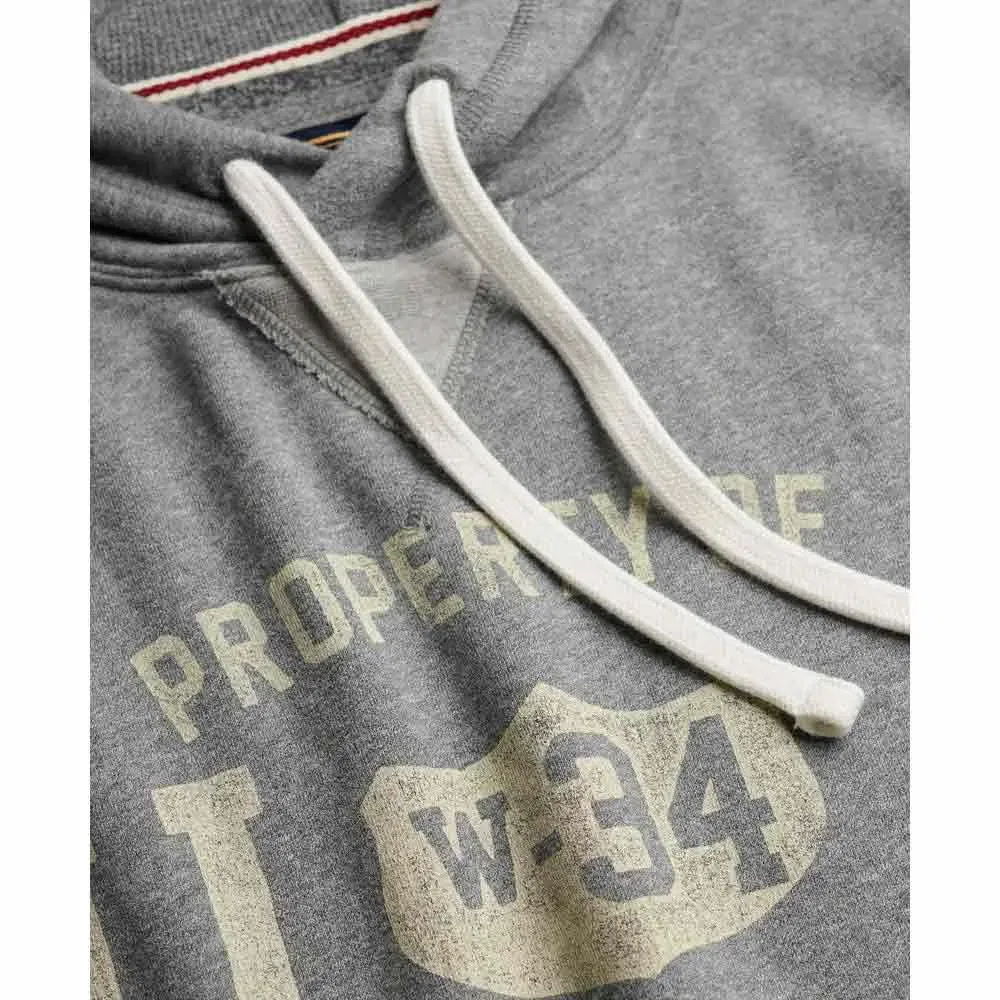 Мужской свободный худи с капюшоном Athletic Essentials Superdry, Grey — фото 2