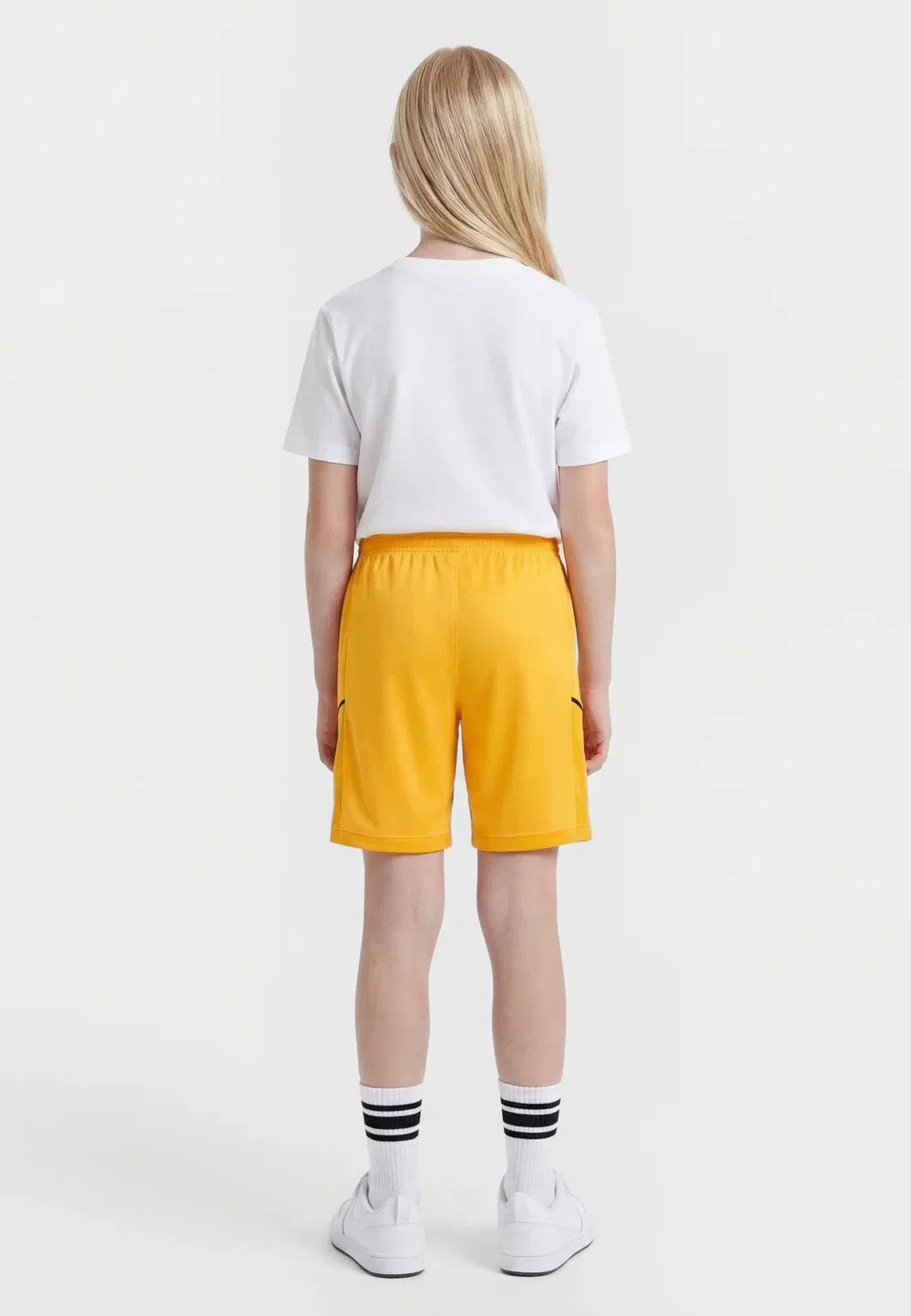 Erling Haaland унисекс - спортивные шорты Nike Performance, University Gold-Coloured/Blue Void — фото 2