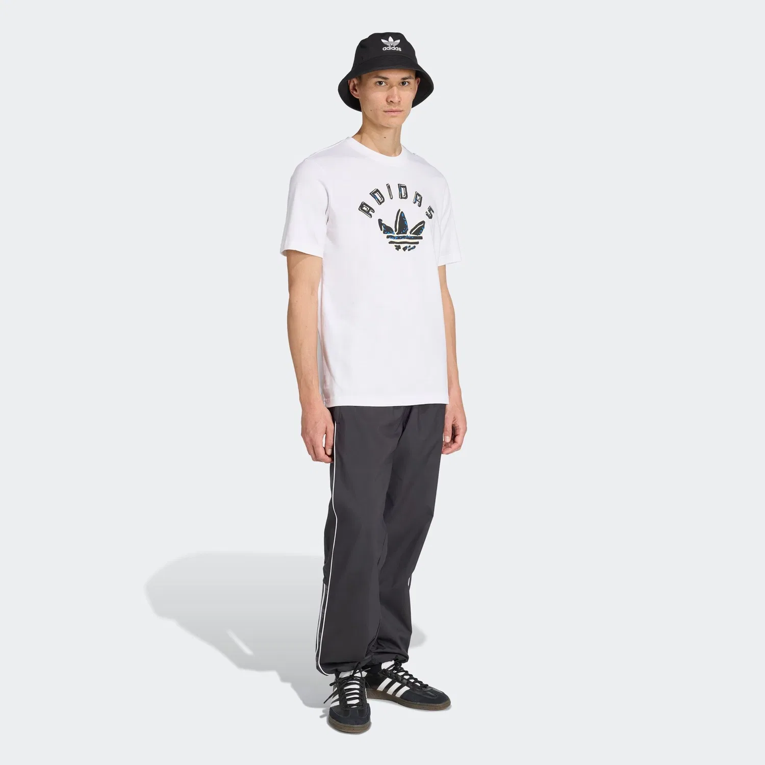 Мужская футболка с принтом Adidas Originals, White — фото 3