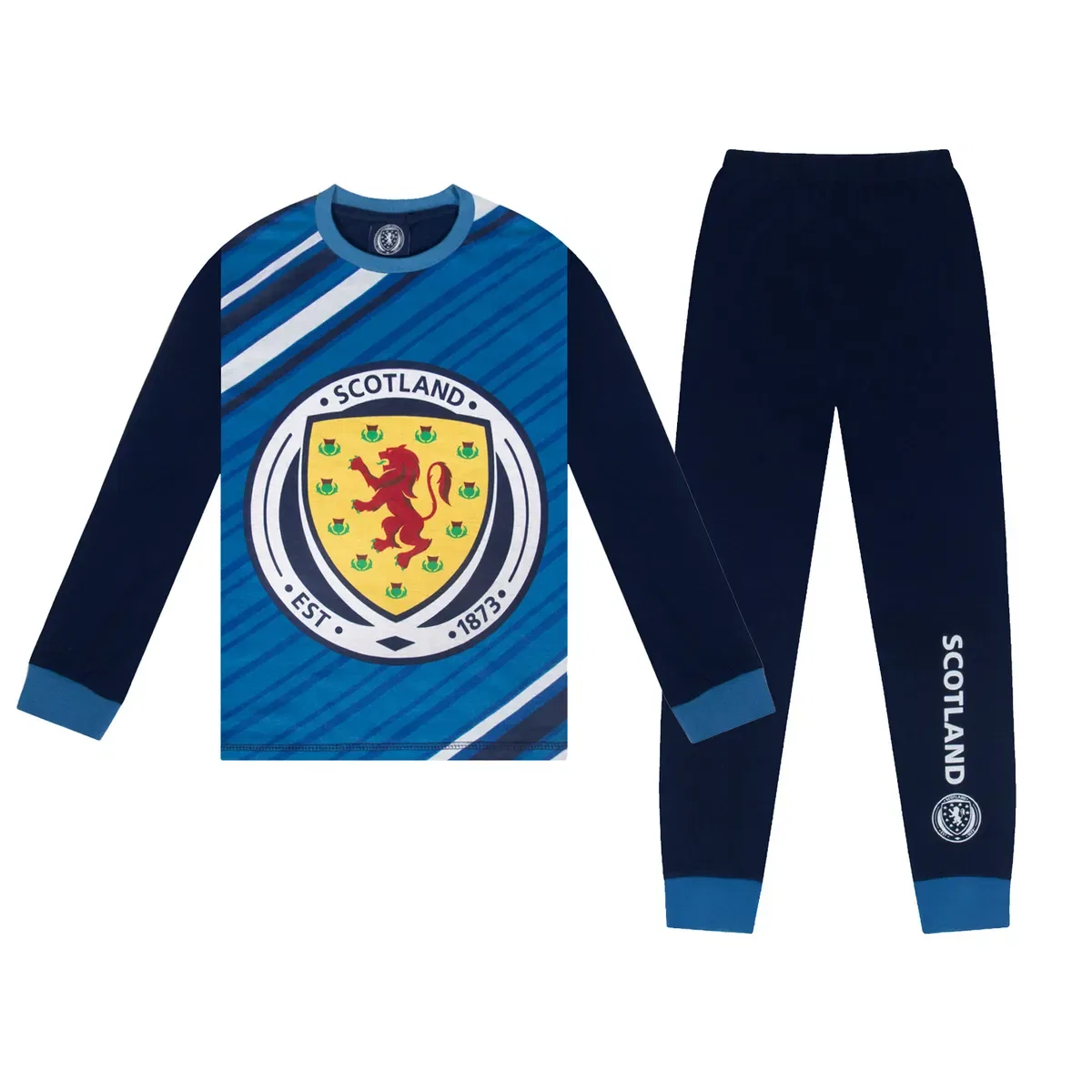 Детские пижамы с принтом Scottish Fa, Navy
