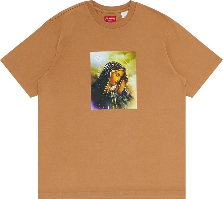 

Футболка Supreme Mary Rhinestone Short-Sleeve Top 'Tan', загар, Коричневый, Футболка Supreme Mary Rhinestone Short-Sleeve Top 'Tan', загар