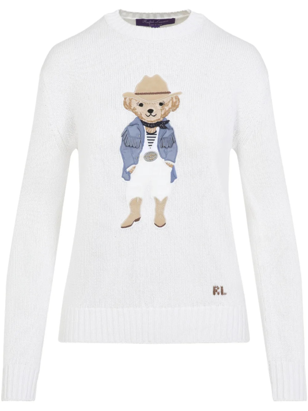 

Джемпер с аппликацией Polo Bear от Ralph Lauren Collection, нейтральный