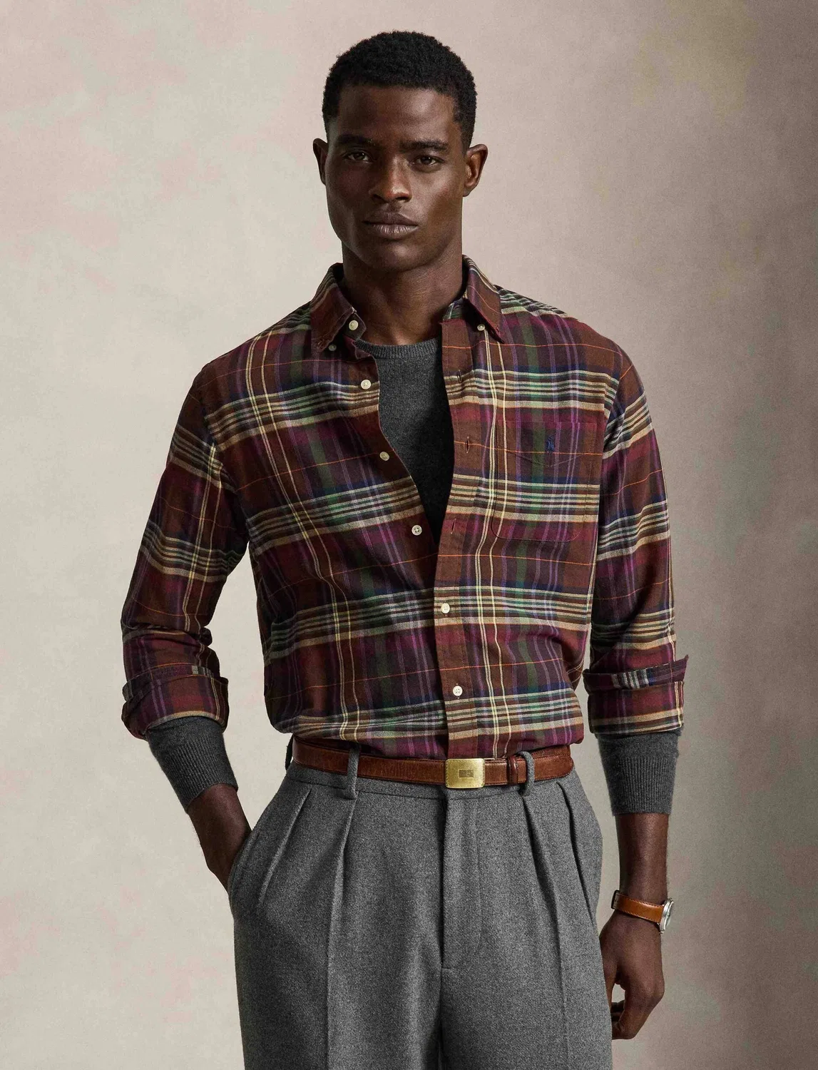 Рубашка с длинным рукавом Polo Ralph Lauren, Marrone
