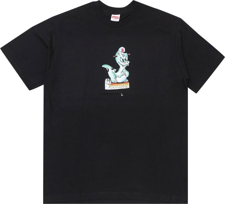 

Футболка Supreme Dinosaur Tee 'Black', черный