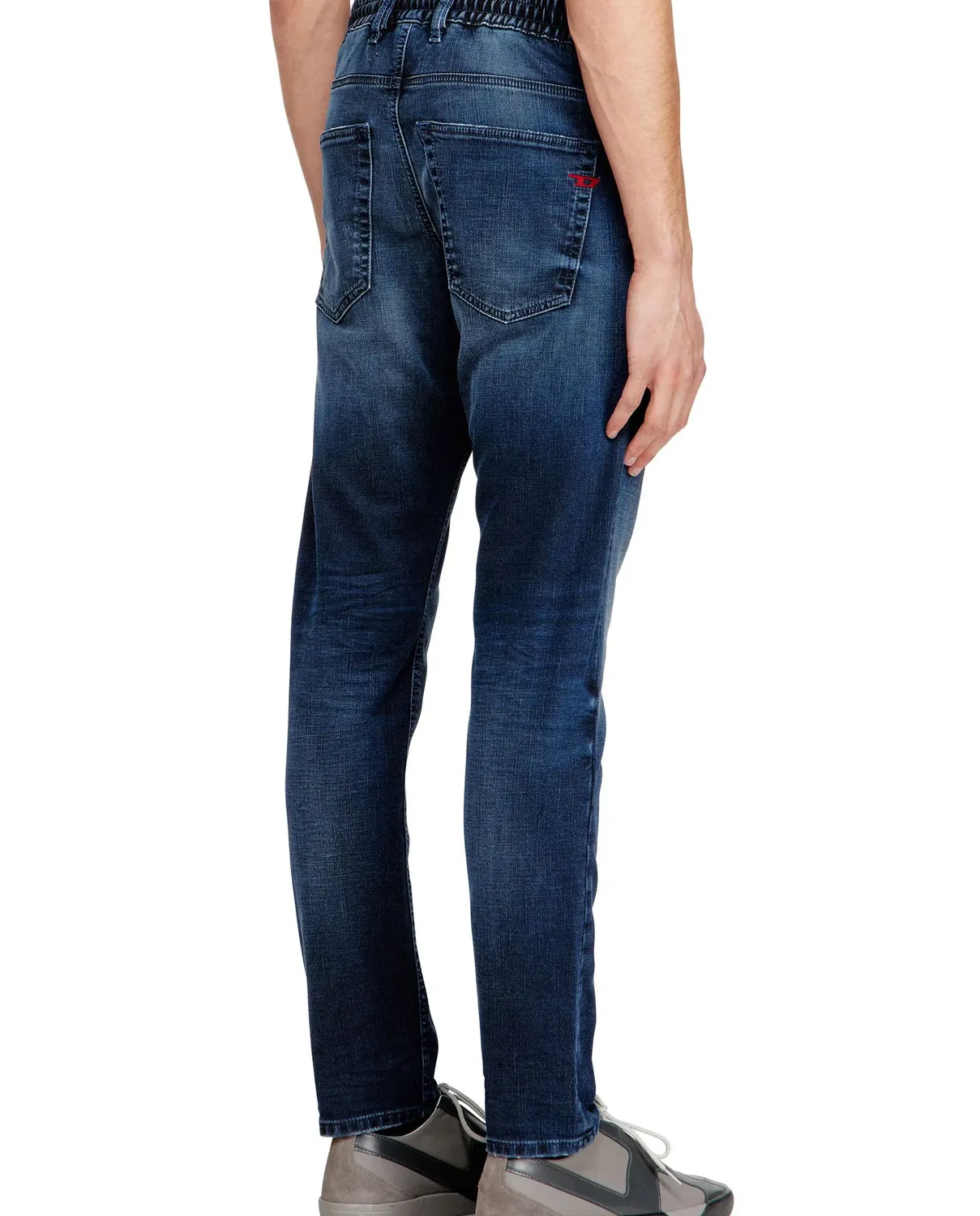Мужские джинсы regular из джоггинг-денима Vaquero Regular Cintura Media 2032 D-Krooley Joggjeans Diesel, Azul Oscuro — фото 2