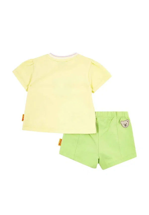 Футболка с принтом, хлопок, Set kurzarm aloha softbund Steiff wax yellow, желтый — фото 2