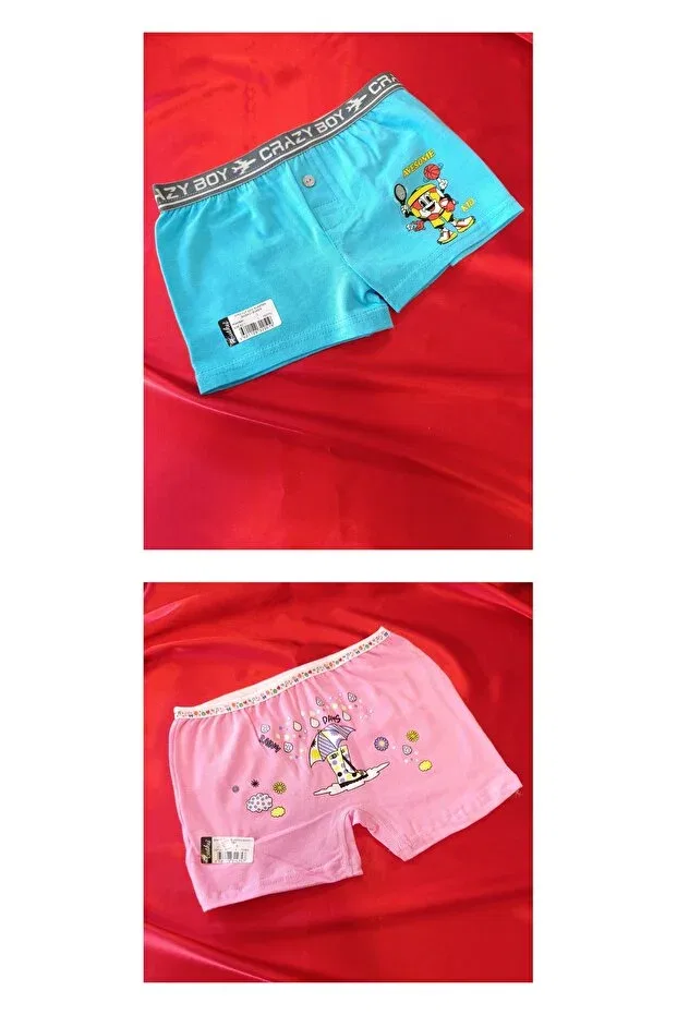 Детский комплект боксеров для девочек 3-Pack mixed color girl boxer Butik, White — фото 4