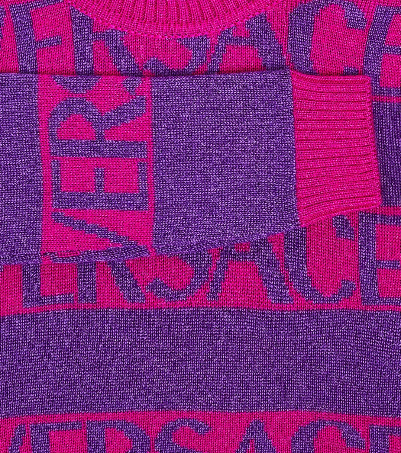 Свитер шерстяной Allover Versace Kids, розовый — фото 3