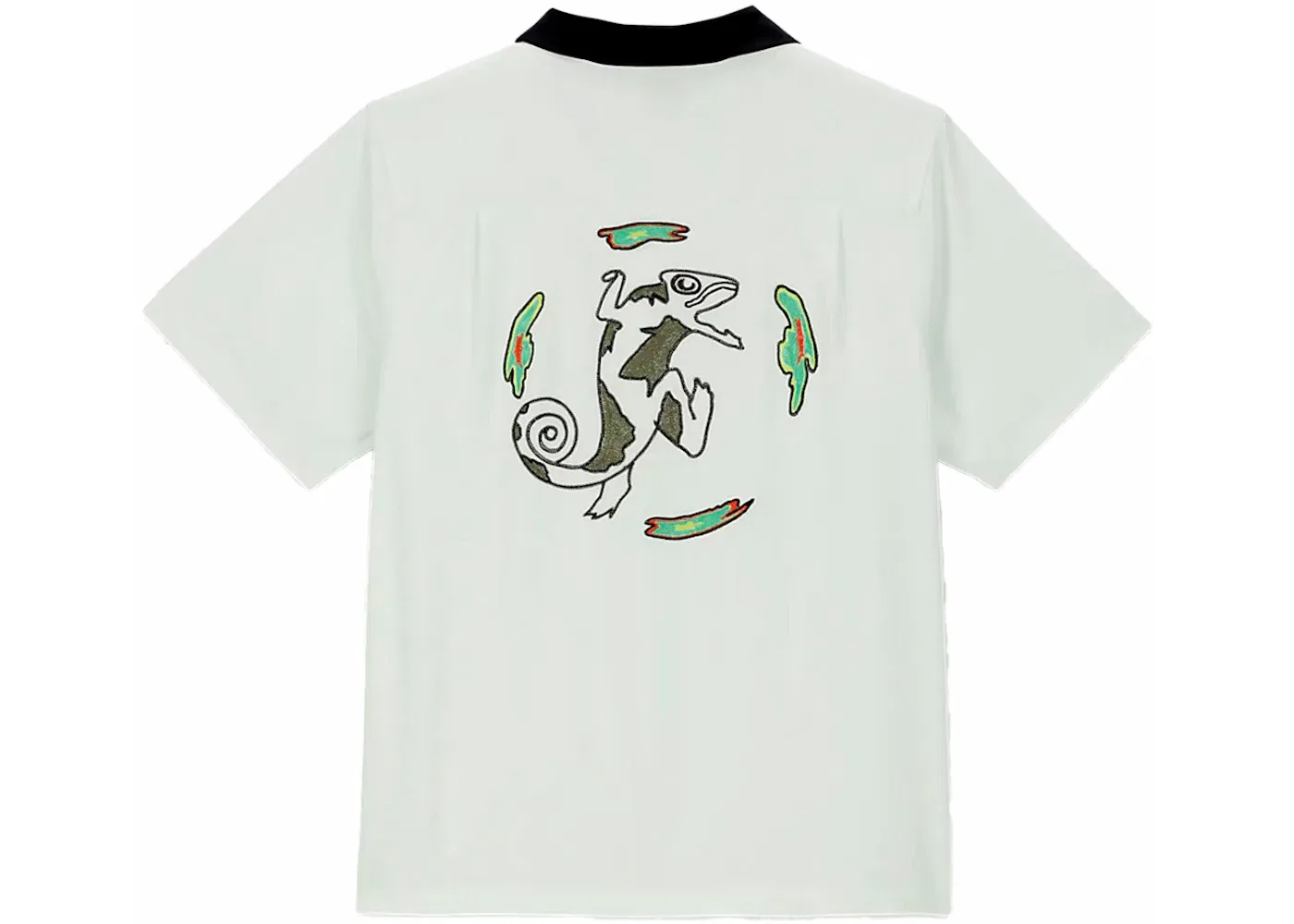Мужская рубашка с принтом Nike SB Olympics 2024 Agnostic Bowler Shirt, Barely Green/Black — фото 2