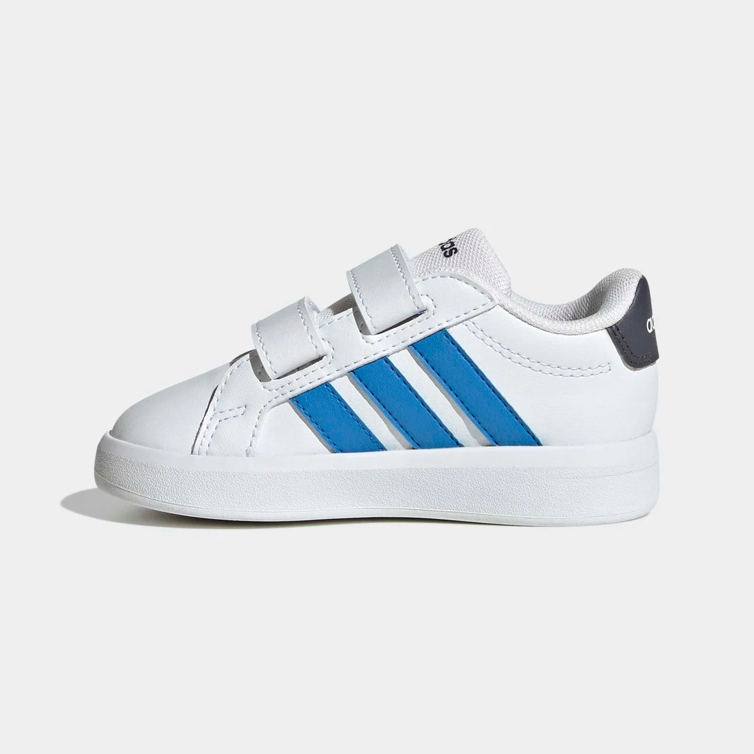 Детские кроссовки с липучками Adidas Sportswear Grand Court 3.0, Cloud White/Lucid Ray Blue/Aurora Onix — фото 3