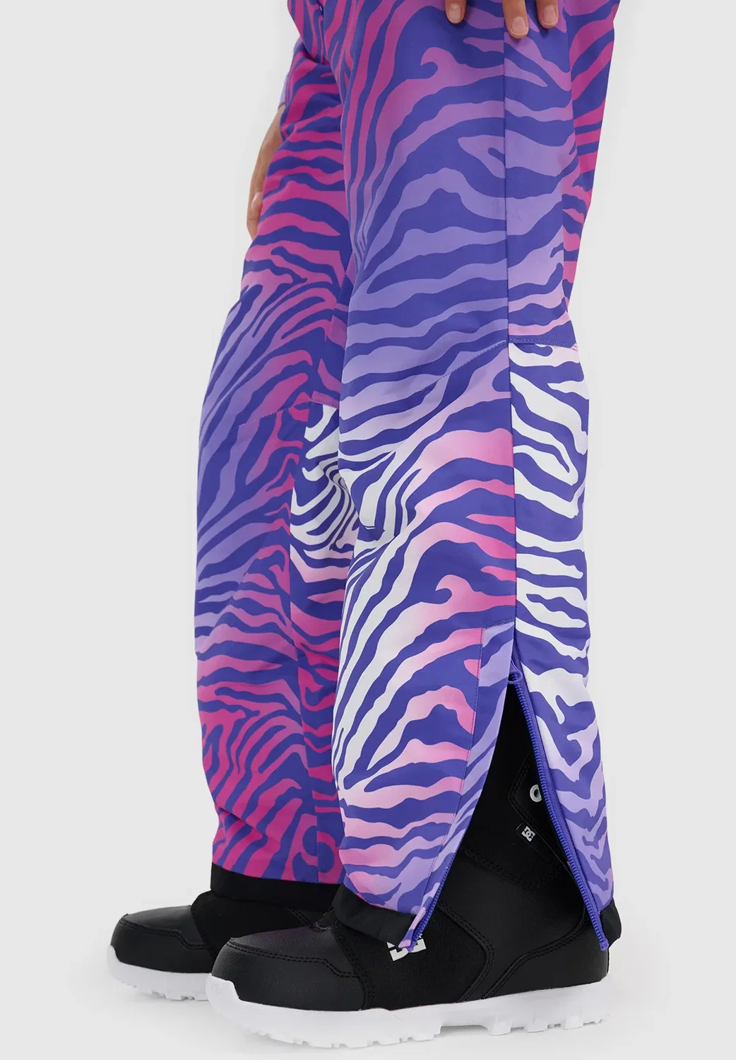 Spodnie Snowboardowe Membrana 10000 Dziewczęce - многоцветный - зимние штаны 4F, Purple — фото 4