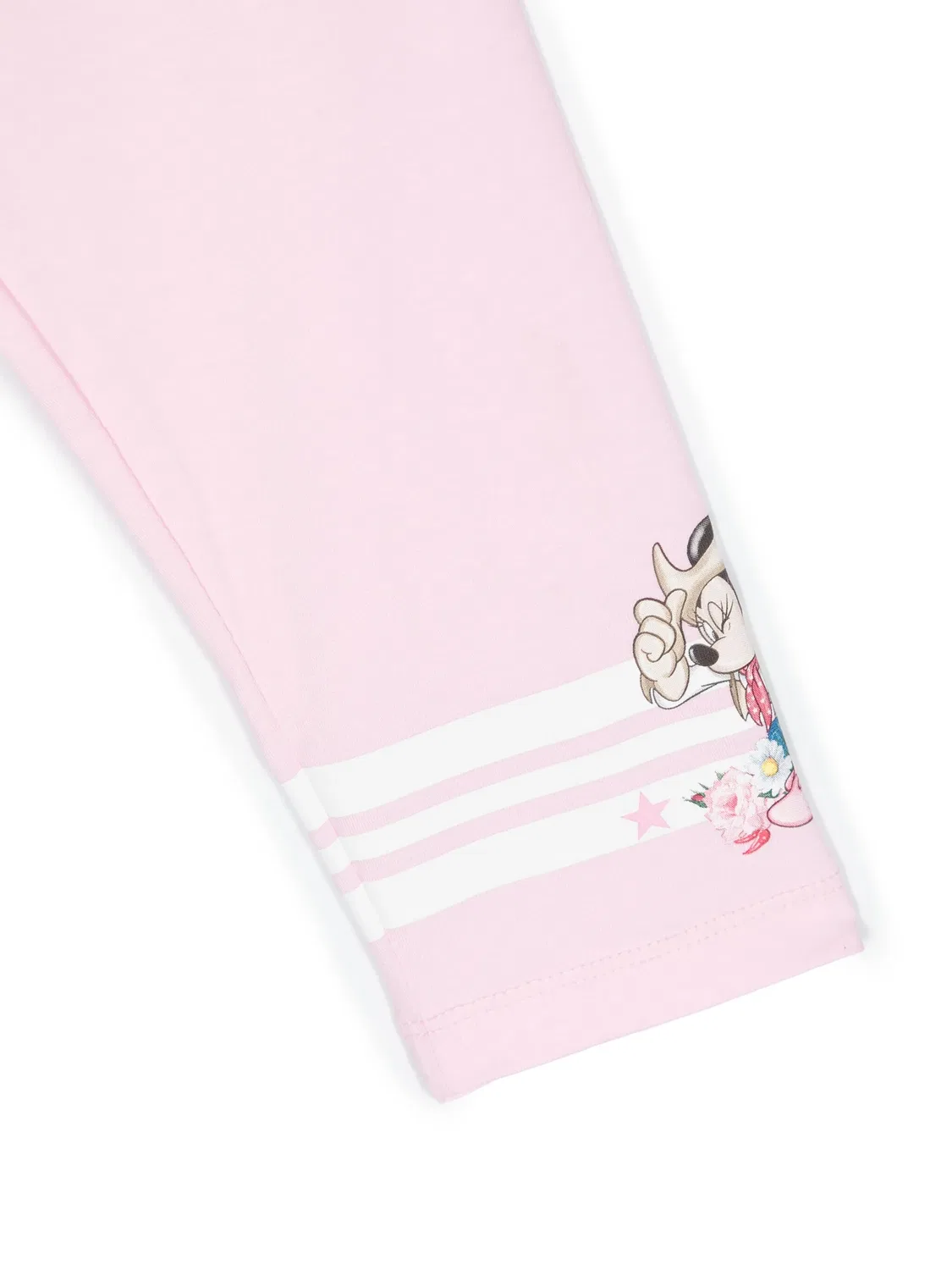 Леггинсы из хлопкового джерси Monnalisa, розовый — фото 2