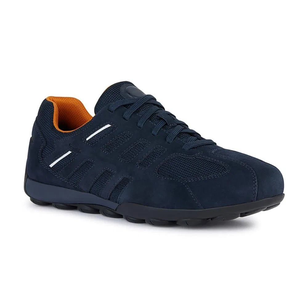 Детские кроссовки для мальчиков кожаные U Snake 2.0 A Geox, Blue Navy — фото 4