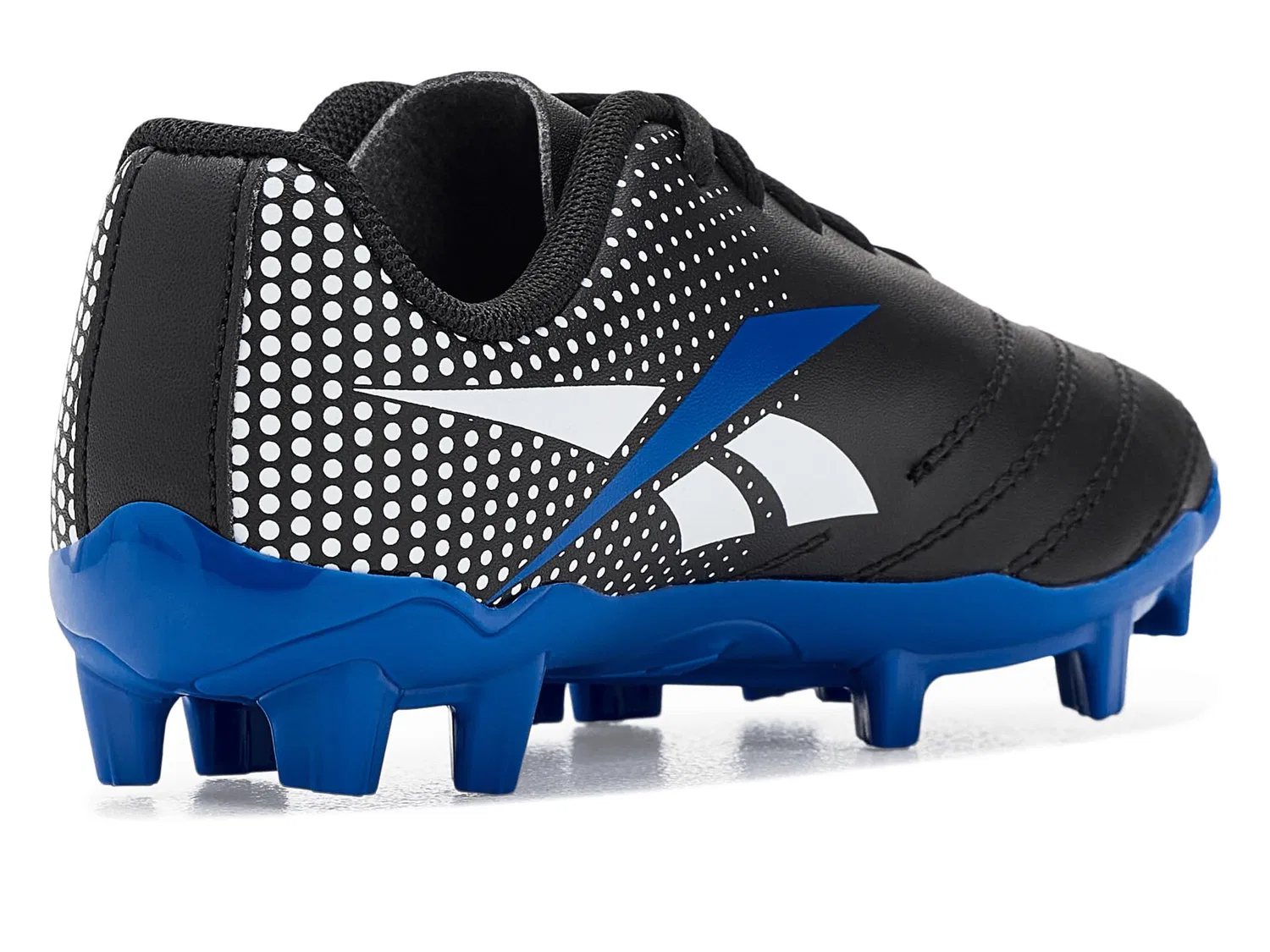 Бутсы Strike MG Soccer Cleat (для маленьких и больших детей) Reebok Kids, Black/White/Blue — фото 4