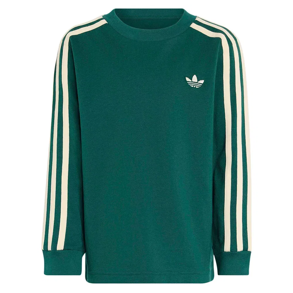 Детская футболка с длинным рукавом 3-Stripes Adidas Originals, Green — фото 3