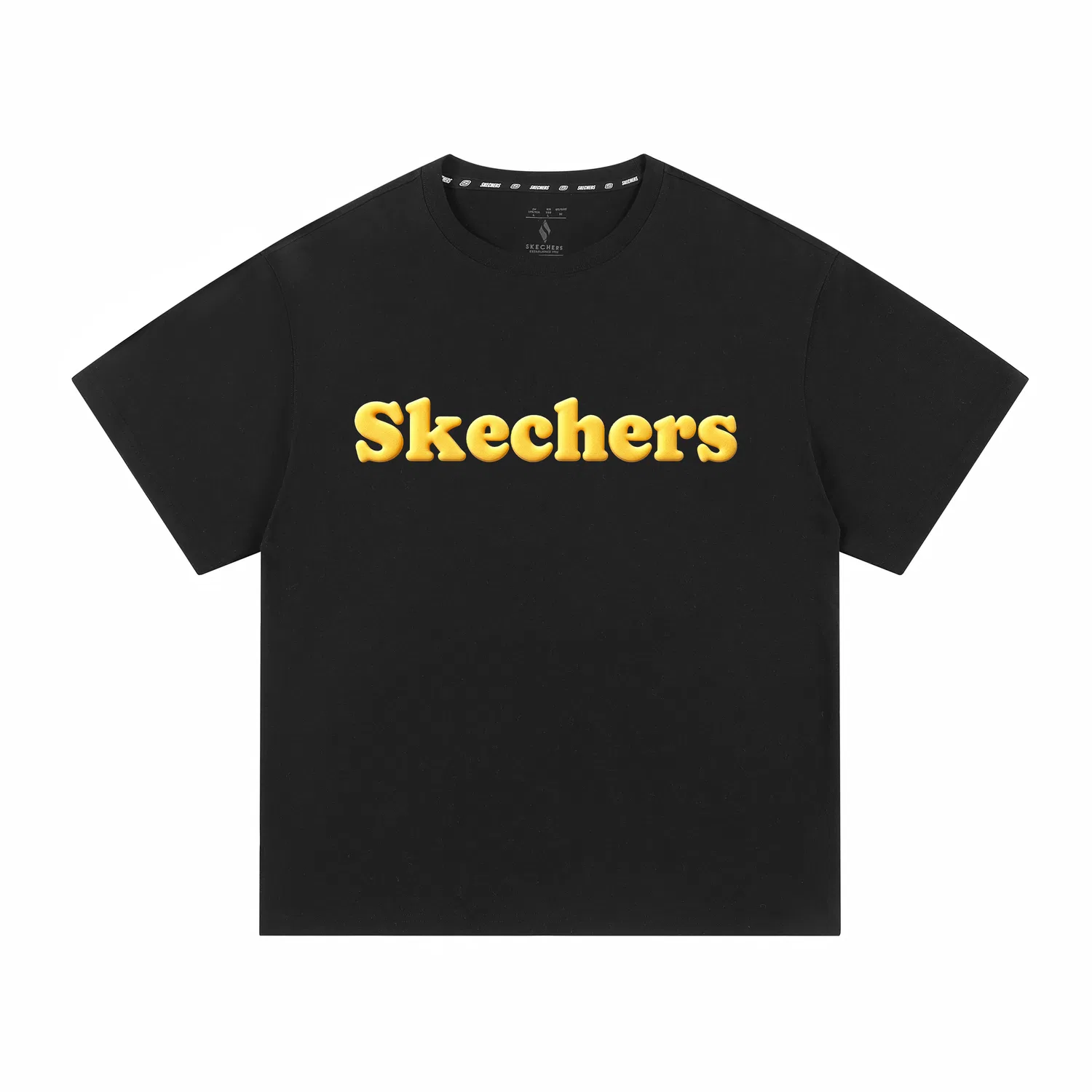 Детская футболка с круглым вырезом Carbon Black Skechers