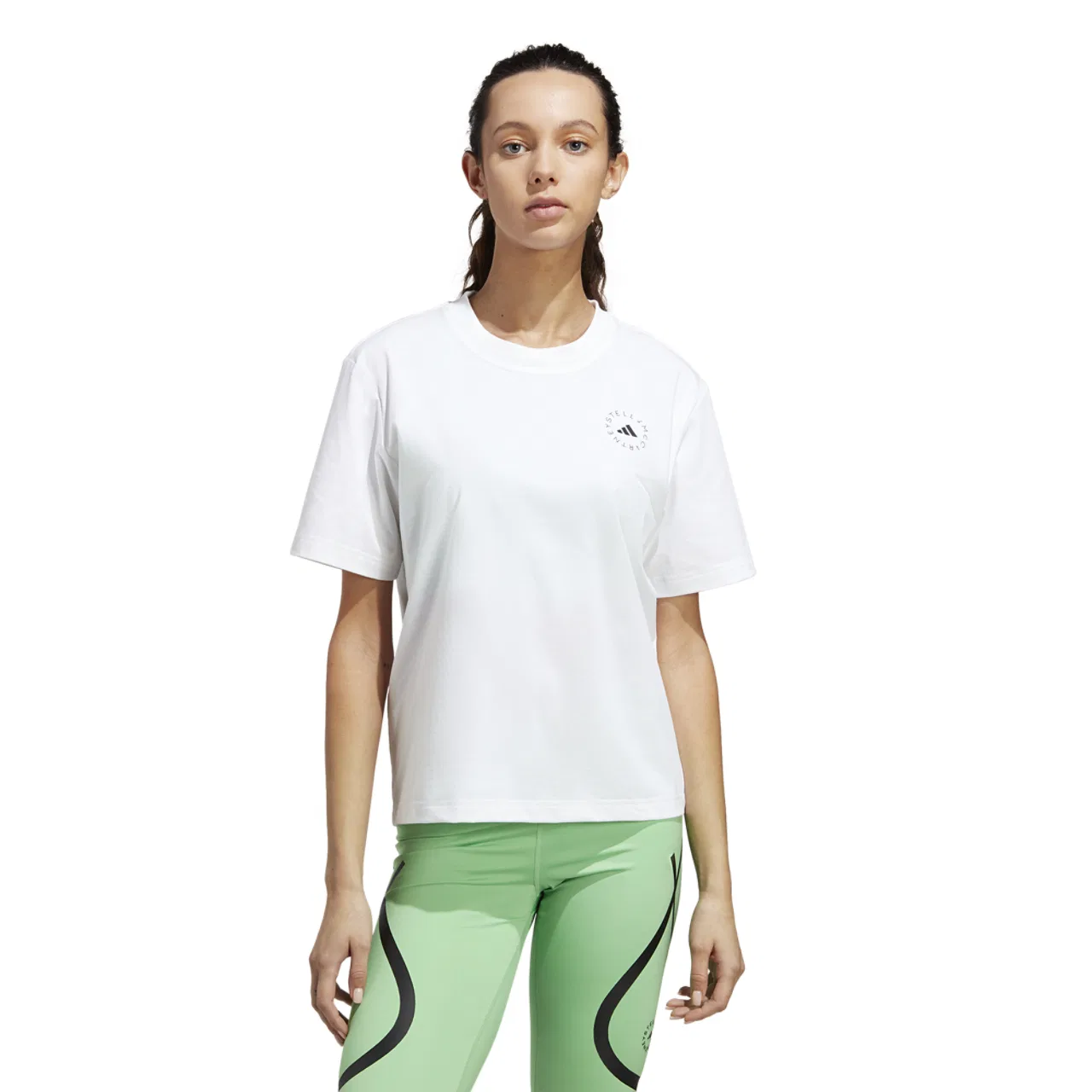 Футболка женская TrueCasuals Sportswear Tee Adidas, белый — фото 2